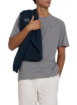 T-shirt Silbon Pixel Ethno Grau für Herren.