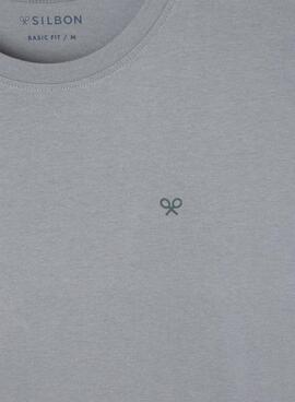 T-shirt Silbon Pixel Ethno Grau für Herren.