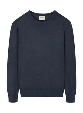 Sweatshirt Silbon Mini-Logo in Blau für Herren