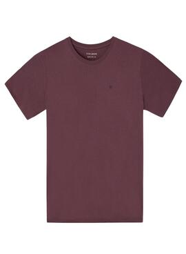 T-Shirt Silbon Minilogo Granat für Herren
