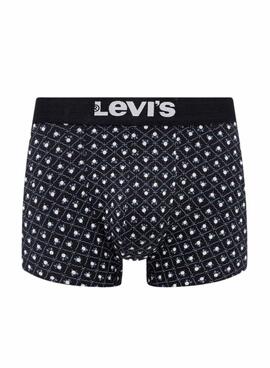 Pack 2 Boxershorts Levis Minimal schwarz für Männer