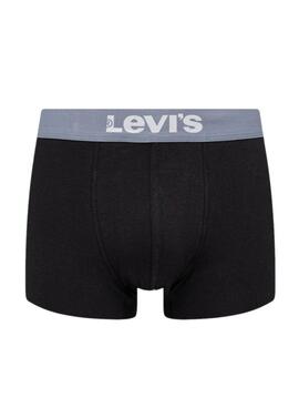 Pack 2 Boxershorts Levis Minimal schwarz für Männer