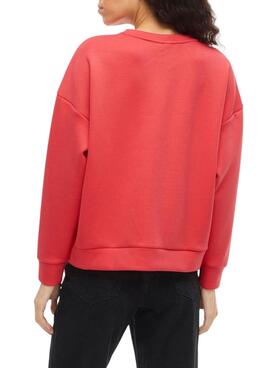 Rotes Vila Visiffi Sweatshirt für Damen