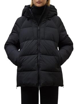 Gepolsterte Ecoalf Fuji schwarze Damenjacke