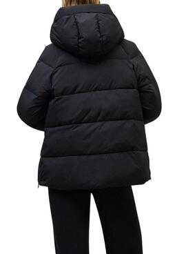 Gepolsterte Ecoalf Fuji schwarze Damenjacke