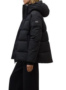 Gepolsterte Ecoalf Fuji schwarze Damenjacke
