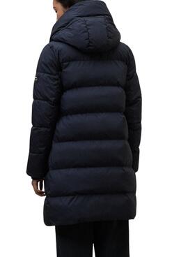 Ecoalf Mantel Manlie gesteppt in Marineblau für Damen