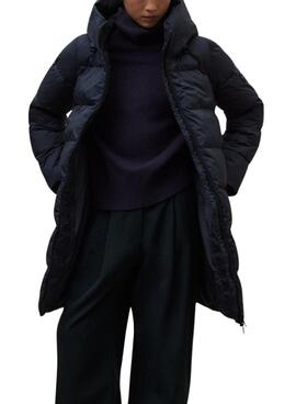 Ecoalf Mantel Manlie gesteppt in Marineblau für Damen