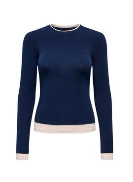 T-Shirt Only Virro Marine für Damen.