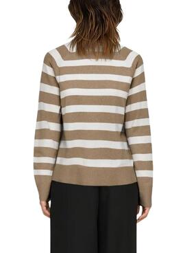 Pullover Only Ama in Beige für Damen.