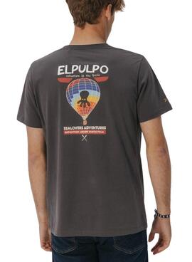 T-shirt El Pulpo Adventure grau für Herren