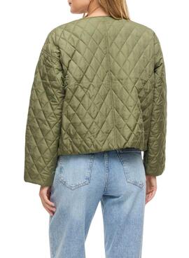 Gepolsterte Jacke Vitage in Grün für Damen