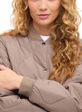 Gepolsterter Mantel Vila Vitate in Braun für Damen