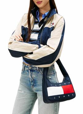 Handtasche Tommy Jeans Archive Shoulder Marineblau für Damen