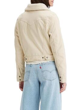 Jacke Levis Trucker Baby Bubble Sherpa Beige