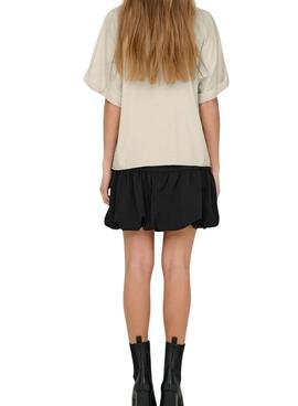 T-shirt Only Lucy in Creme für Damen