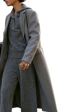 Mantel Vila Visolo grau für Damen.