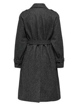 Mantel Only Liebe Grau meliert für Damen