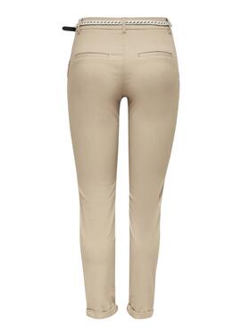 Hose Only Biana in Beige für Damen