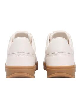 Turnschuhe Tommy Hilfiger The Heritage Court beige für Damen.