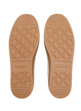 Turnschuhe Tommy Hilfiger The Heritage Court beige für Damen.
