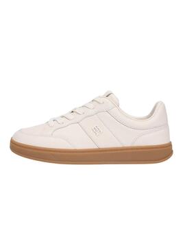 Turnschuhe Tommy Hilfiger The Heritage Court beige für Damen.
