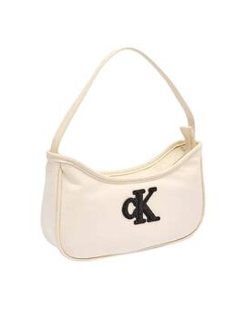 Tasche Calvin Klein Teddy Logo weiß für Mädchen