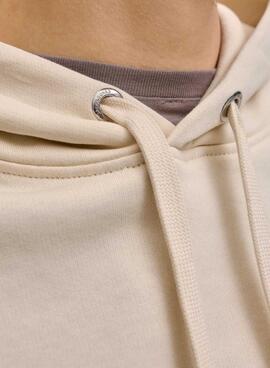 Sudadera Jack and Jones Norrebo beige für Herren.