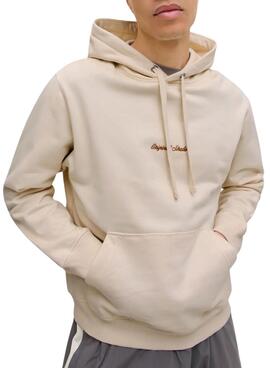 Sudadera Jack and Jones Norrebo beige für Herren.