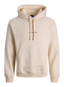 Sudadera Jack and Jones Norrebo beige für Herren.