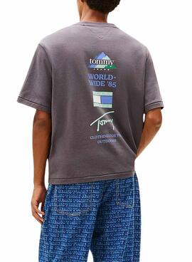 T-Shirt Tommy Jeans 90S grau für Herren.