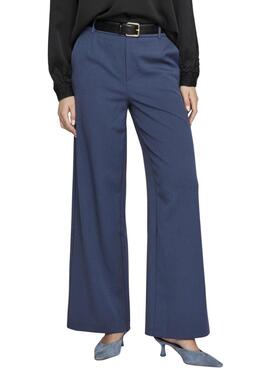 Hose Vila Vivarone blau für Damen