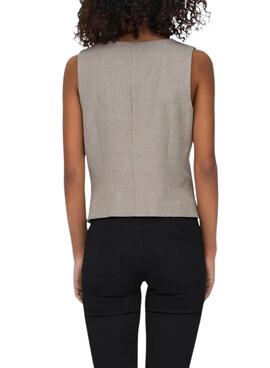 Only Linda graue Weste für Damen