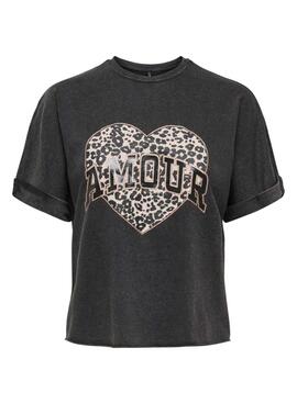 T-Shirt Only Lucy Schwarz für Damen