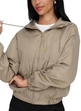 Windbreaker Only Dominique beige für Damen
