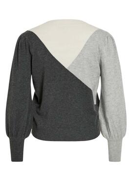 Vila Kerry Grauer Pullover für Damen