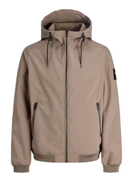 Jacke Jack And Jones Softshell Kamel für Herren.