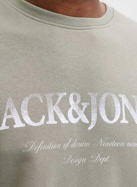 Sweatshirt Jack and Jones Devin in Grün für Herren