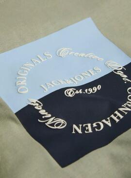 T-Shirt Jack and Jones Catskills in Grün für Herren.