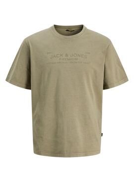 T-Shirt Jack and Jones Bluaiden grün für Herren