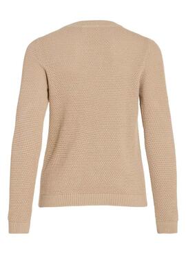 Vila Vidalo Jersey in Beige für Damen
