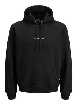 Sudadera Jack and Jones Norrebro Hood schwarz für Herren.