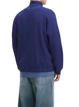 Sudadera Jack and Jones Norrebro blau für Herren.