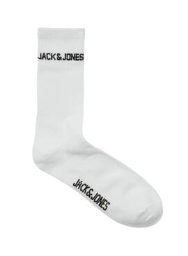 Pack Socken Jack and Jones Melvin weiß für Herren