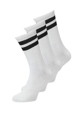 Pack Socken Jack and Jones Travis weiß für Herren