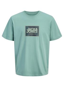 T-Shirt Jack and Jones Rain Türkis für Herren