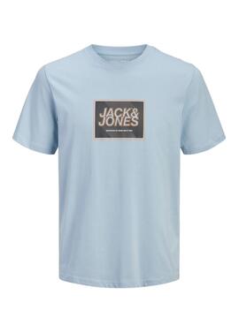 T-Shirt Jack and Jones Rain in Blau für Herren