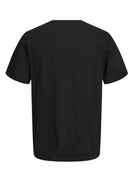 T-Shirt Jack and Jones Rain schwarz für Herren