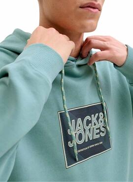 Sweatshirt Jack and Jones Rain türkis für Herren