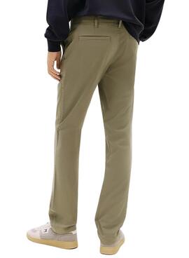 Hose Tommy Jeans Scanton Chinohose in Grün für Herren